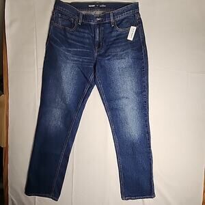 NWT Old Navy Mid Rise Wow Boyfriend Jeans Size 12 Dark Wash